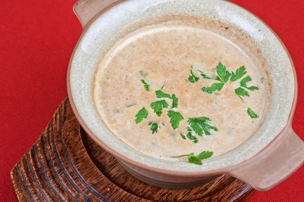 Mantar kremalı çorba.
