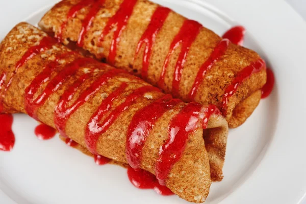 Pancakes with cottage cheese — Stock Photo, Image