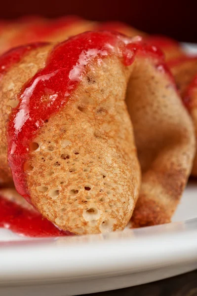 Pancakes with cottage cheese — Stock Photo, Image