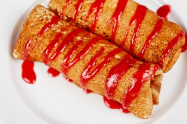 süzme peynir ile Pancakes