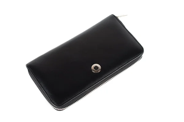 Black wallet — Stock Photo, Image