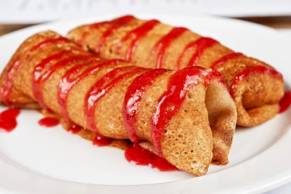 Pancakes with cottage cheese — Stock Photo, Image