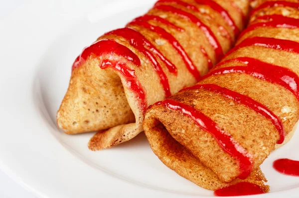 Pancakes with cottage cheese — Stock Photo, Image