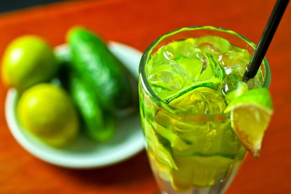 Cucumber lemonade — Stock Photo, Image