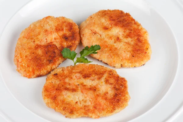 Carrot cutlets with apples — Stok Foto