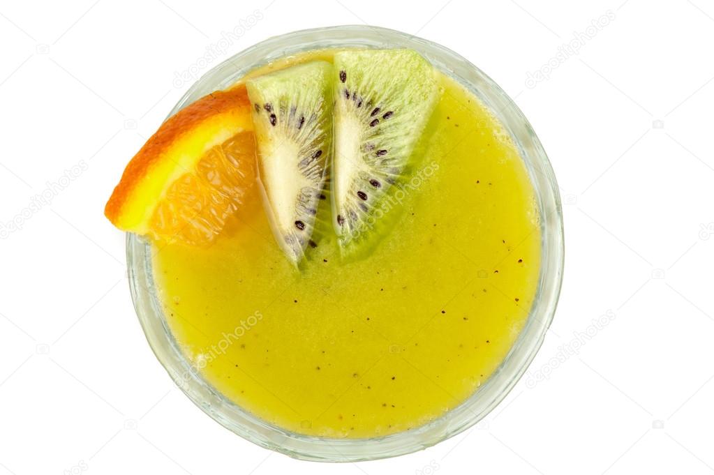 Kiwi and passionfruit cocktail