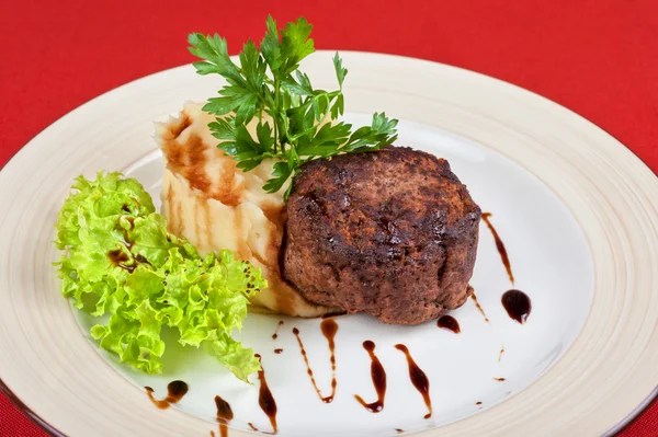 Fried steaks — Stock Photo, Image