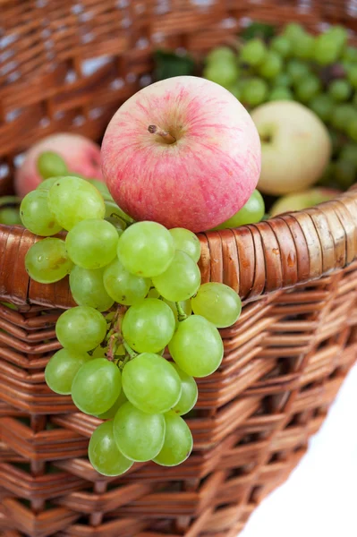 Apples and grapes — Stock Photo, Image