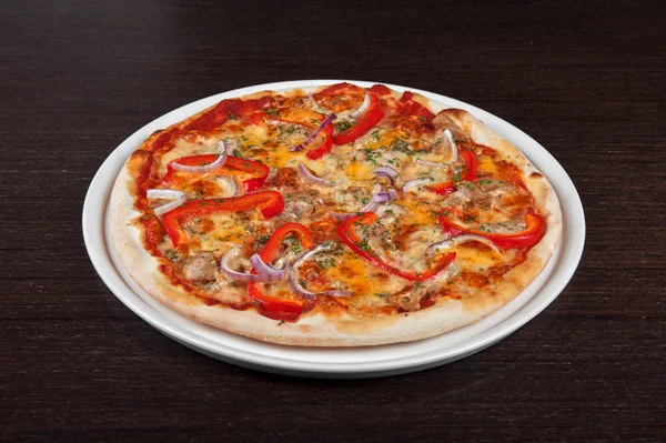 Mięso pizzy — Zdjęcie stockowe