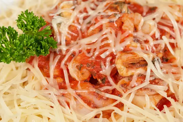 Pasta met zeevruchten — Stockfoto