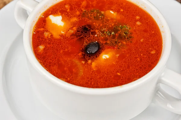 Zuppa di Solyanka — Foto Stock