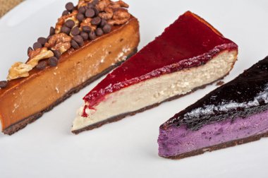 çikolata ve fındık ile Cheesecake