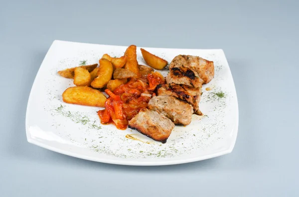 Carne di kebab alla griglia — Foto Stock