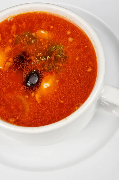 Sopa de Solyanka — Fotografia de Stock