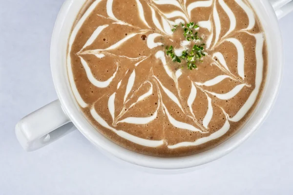 Soupe aux champignons à la crème — Photo