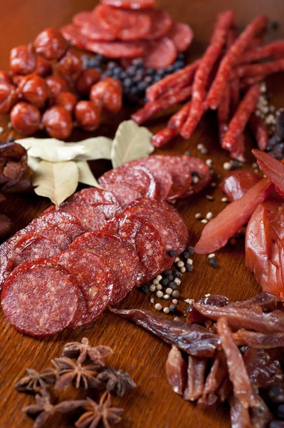 Carne e salumi — Foto Stock