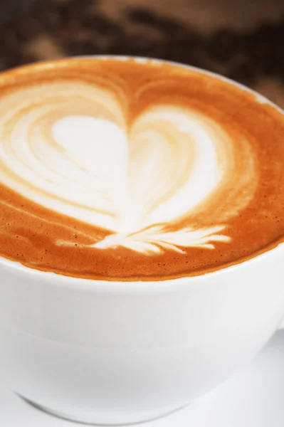 Köstliche Kaffee-Nahaufnahme — Stockfoto