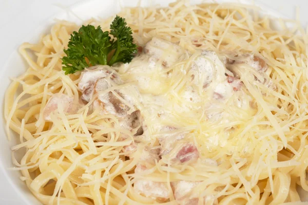 Pasta carbonara — Stock Photo, Image