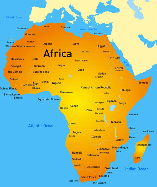 Afrika — Stockvector