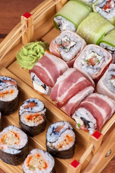 Sushi rulle set — Stockfoto