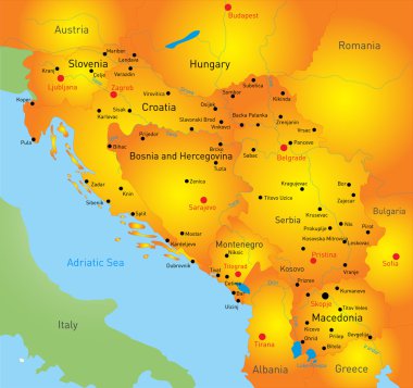 Balkan harita