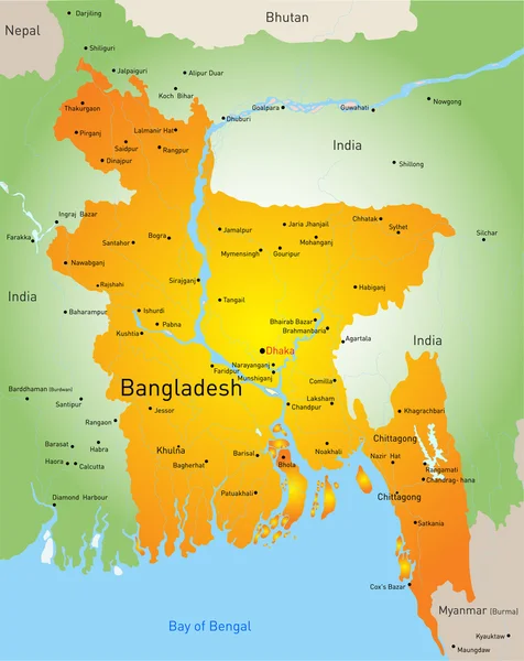 Bangladesch — Stockvektor