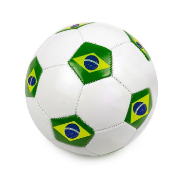 Brezilya bayrağı futbol topu