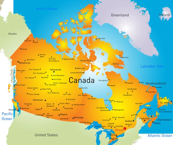 Canada — Vettoriale Stock