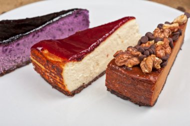 çikolata ve fındık ile Cheesecake