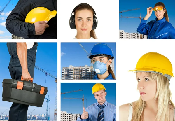 Workers set Stock Picture