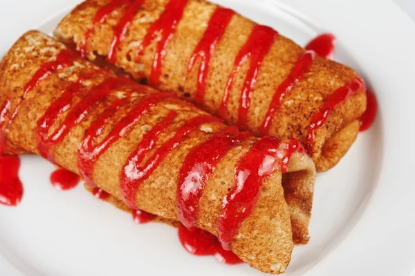 Pancakes with cottage cheese — Stock Photo, Image