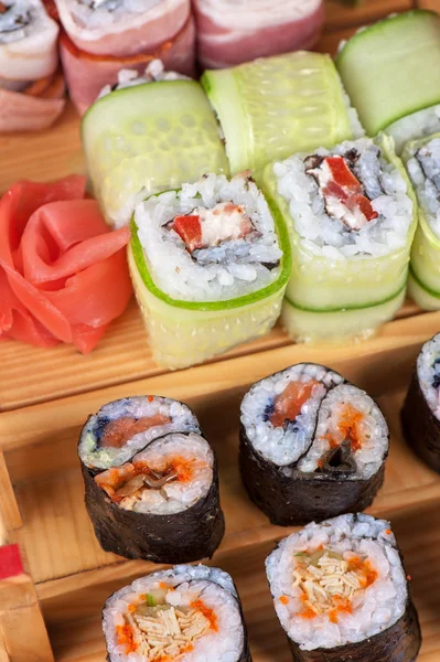 Sushi rulle set — Stockfoto