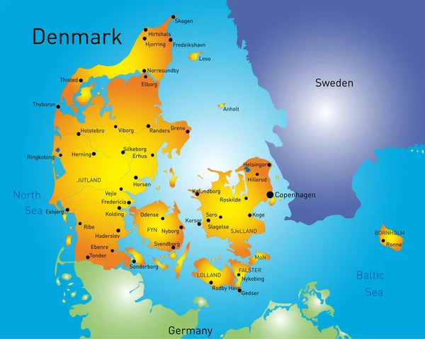 Danimarka — Stok Vektör