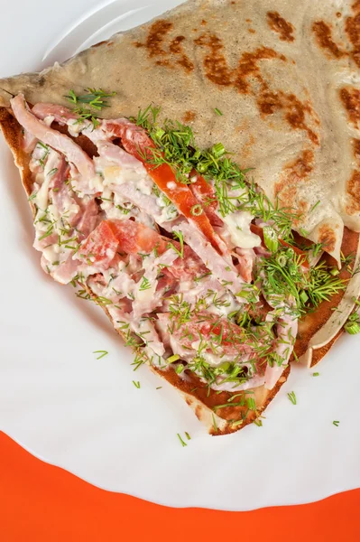 Crêpes au jambon — Photo