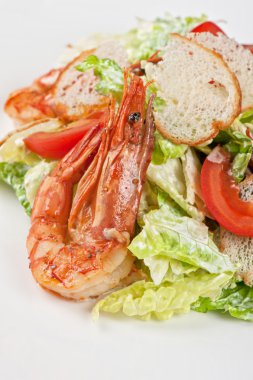 lezzetli karides salatası