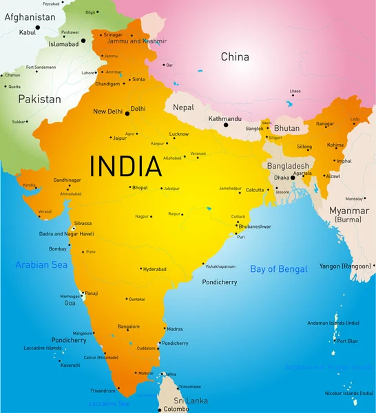 Inde pays — Image vectorielle