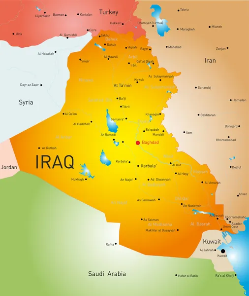Страна Ирак — стоковый вектор