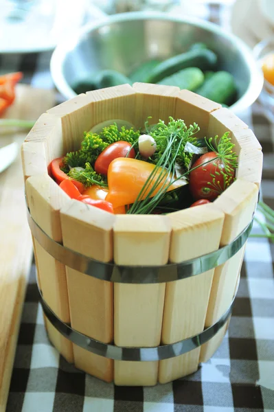 Conservação de tomates — Fotografia de Stock