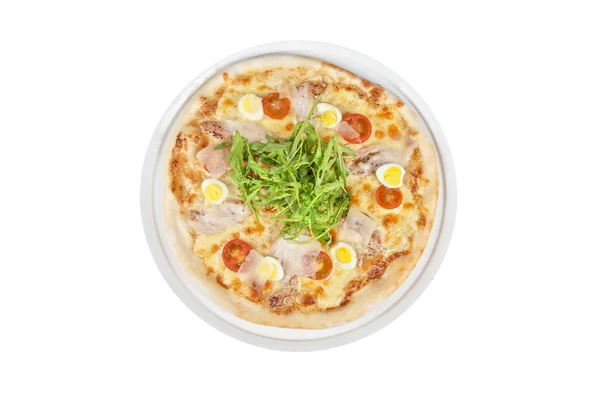 Masová pizza — Stock fotografie