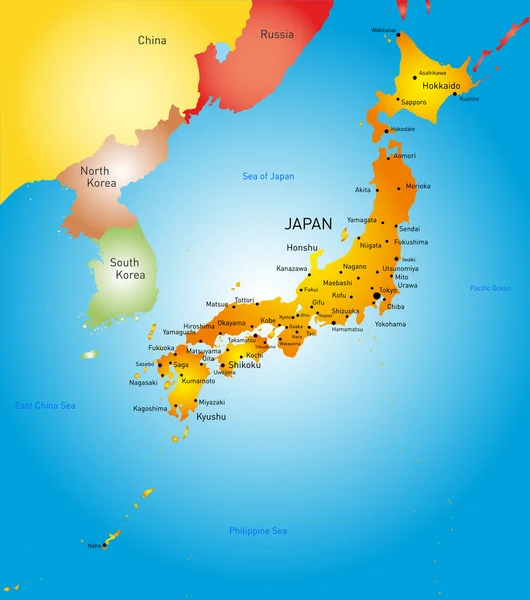 Pays Japon — Image vectorielle