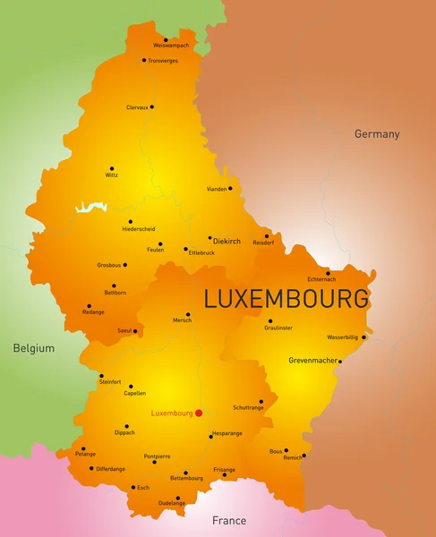 Lüksemburg ülke — Stok Vektör