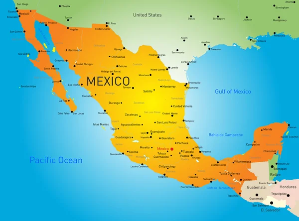 Mexikó — Stock Vector