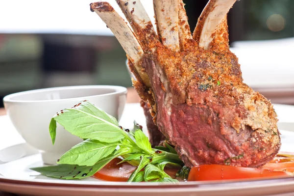 Roasted lamb rib — Stock Photo, Image