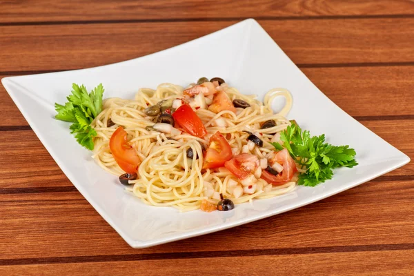 Pasta with vegetable — Stock Photo, Image