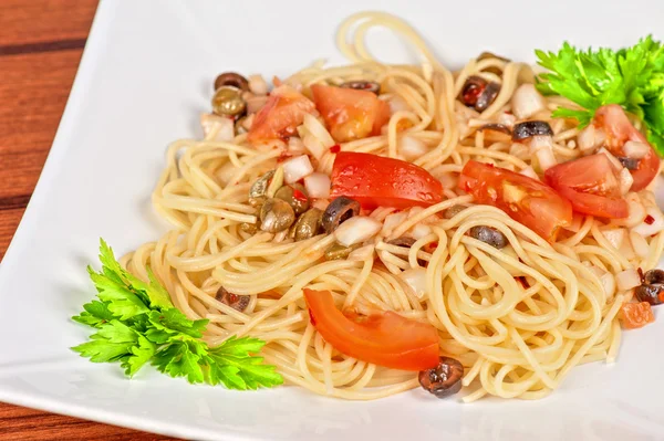 Pasta with vegetable — Stock Photo, Image