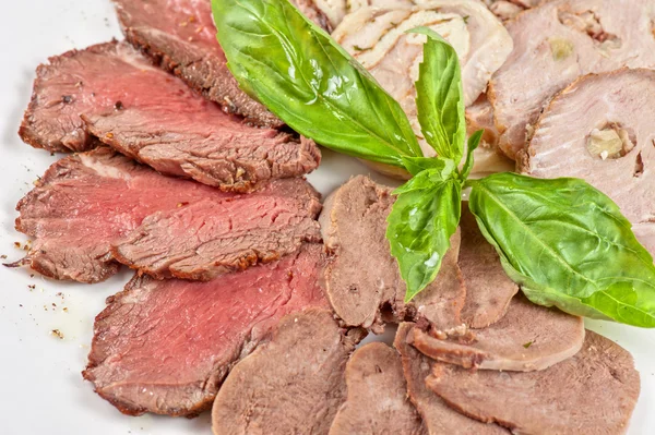Closeup cortes de carne — Fotografia de Stock