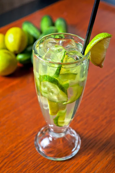 Cucumber lemonade — Stock Photo, Image