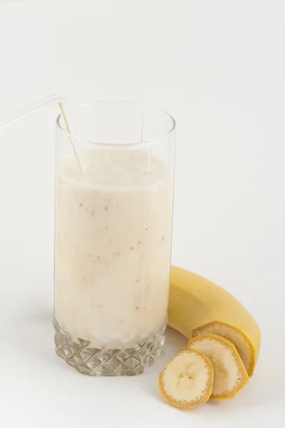Banana juice med bananer — Stockfoto