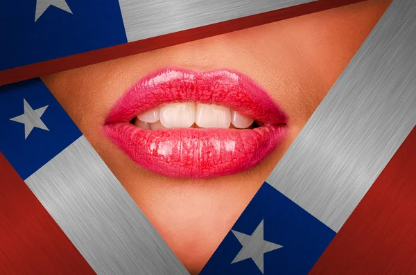 Chile lips — Stock Photo, Image