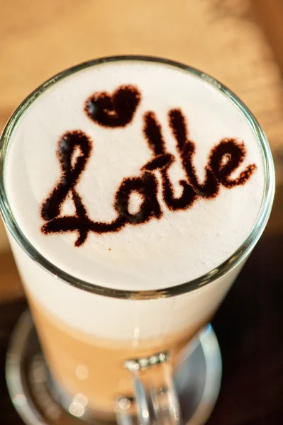 Latte closeup — Stok Foto